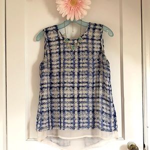 Japna US size M abstract split back tank top